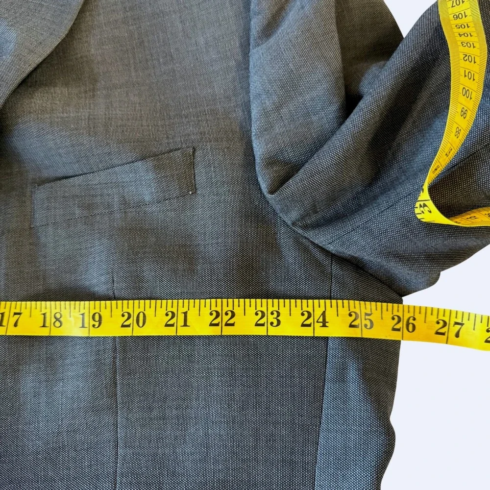 Lauren Ralph Lauren Men's Gray Wool Blend Suit Jacket Blazer Sport‎ Coat 50L